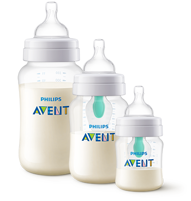 ขวดนมต้านอาการโคลิค Philips Avent พร้อมช่องระบายอากาศ